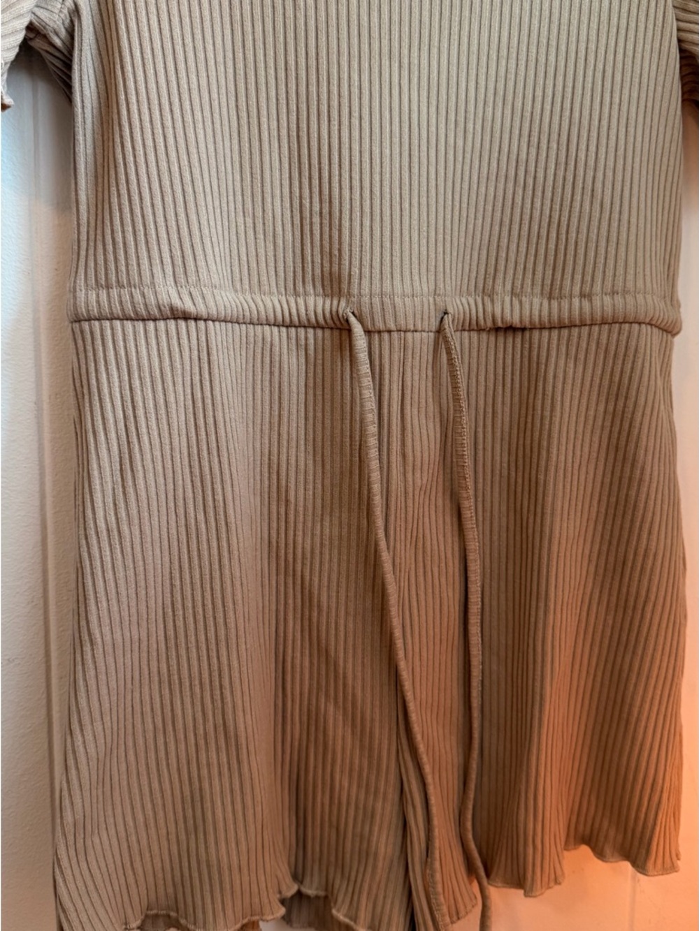 Princess Polly Ribbed Romper Jumpsuit in Warm Taupe - Picture 3 of 10